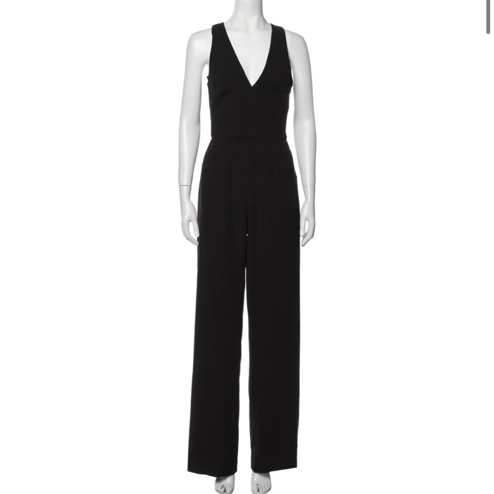 Intermix Black V Neck Jumpsuit